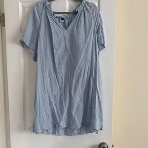 Old Navy Soft Blue Ruffled Dress